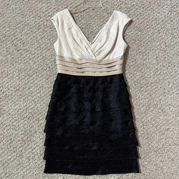 London Times Shutter Pleat Sleeveless Dress, Size 6 - Picture 2 of 12